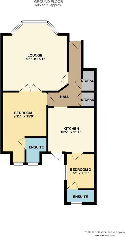 2 bedroom flat for sale - floorplan