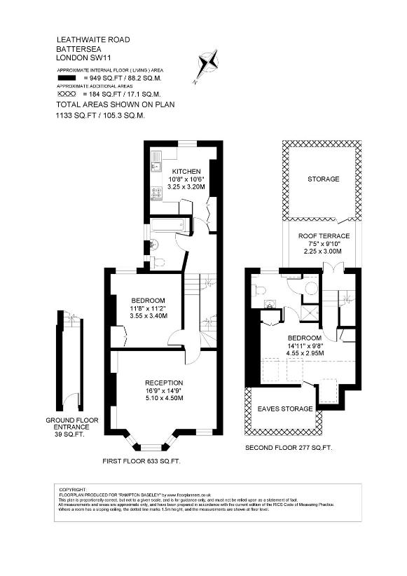 2 bedroom flat for sale - floorplan