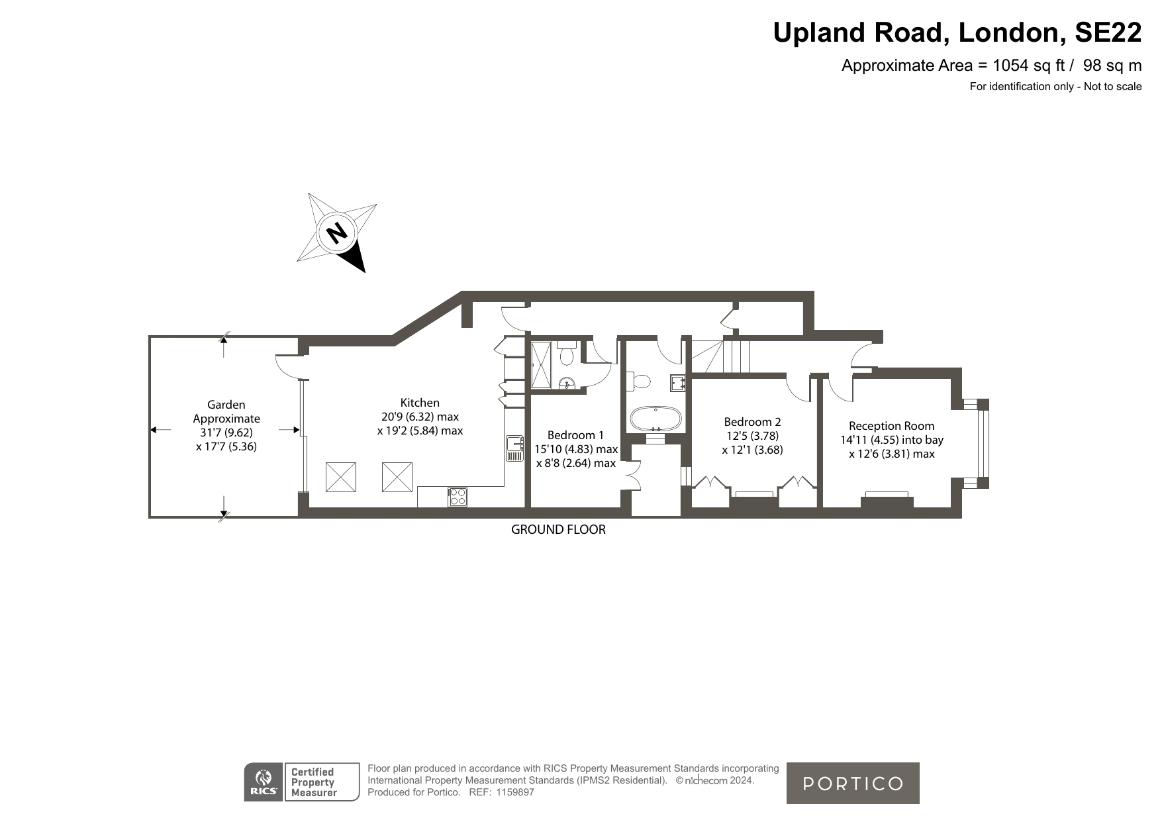 2 bedroom flat for sale - floorplan