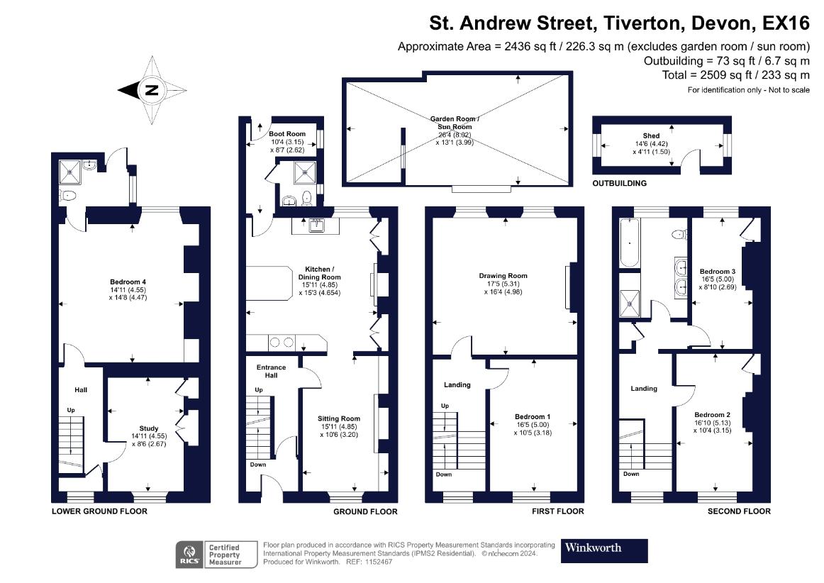 4 bedroom property for sale - floorplan