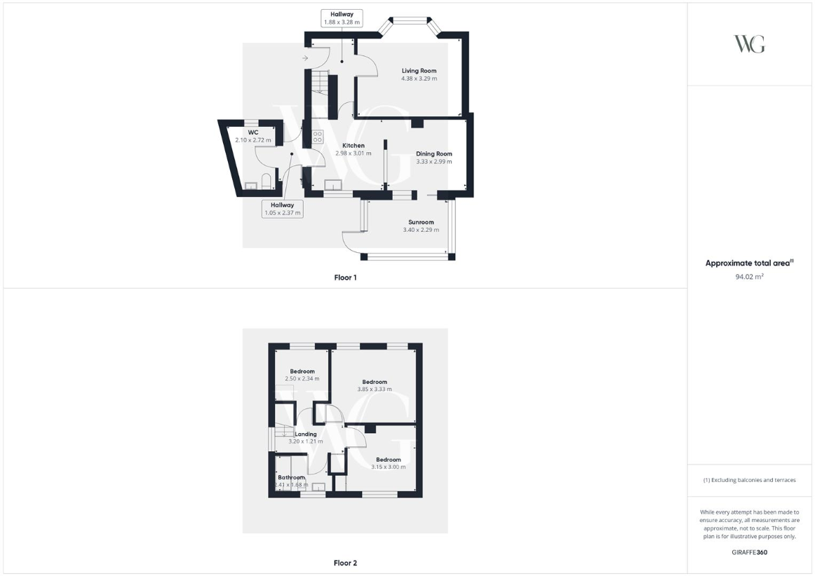 3 bedroom semi-detached house for sale - floorplan