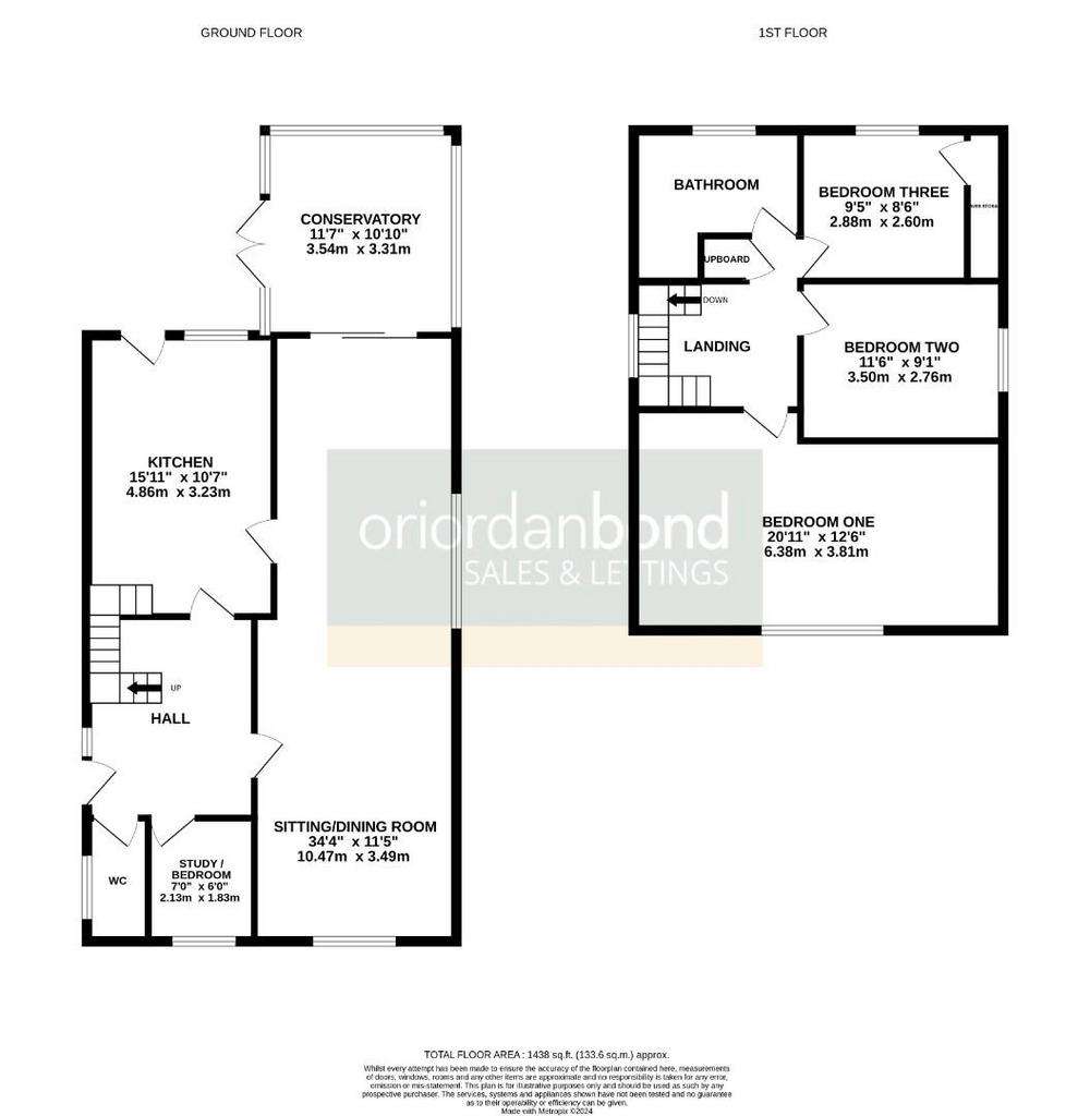 3 bedroom detached house for sale - floorplan