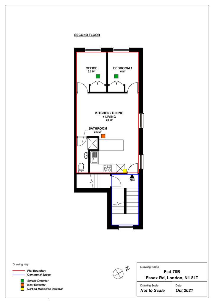 2 bedroom flat to rent - floorplan