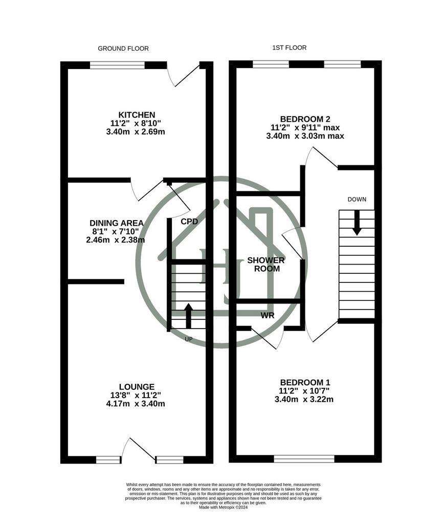 2 bedroom terraced house for sale - floorplan