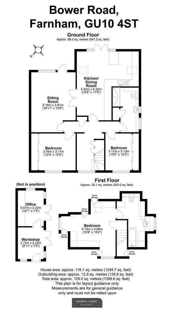 3 bedroom detached house for sale - floorplan