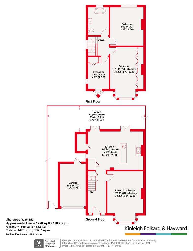 3 bedroom semi-detached house for sale - floorplan