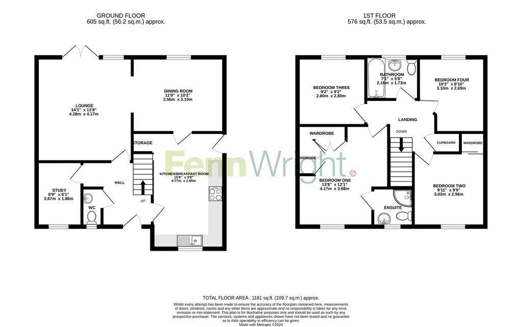 4 bedroom detached house for sale - floorplan