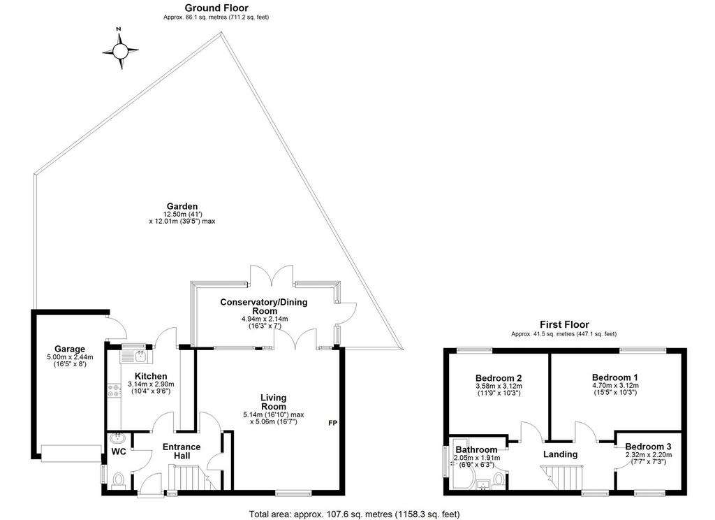 3 bedroom link-detached house for sale - floorplan