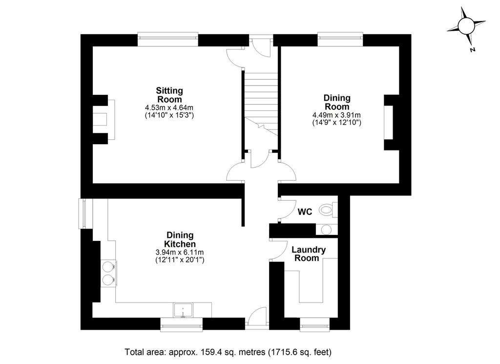 4 bedroom farm house for sale - floorplan