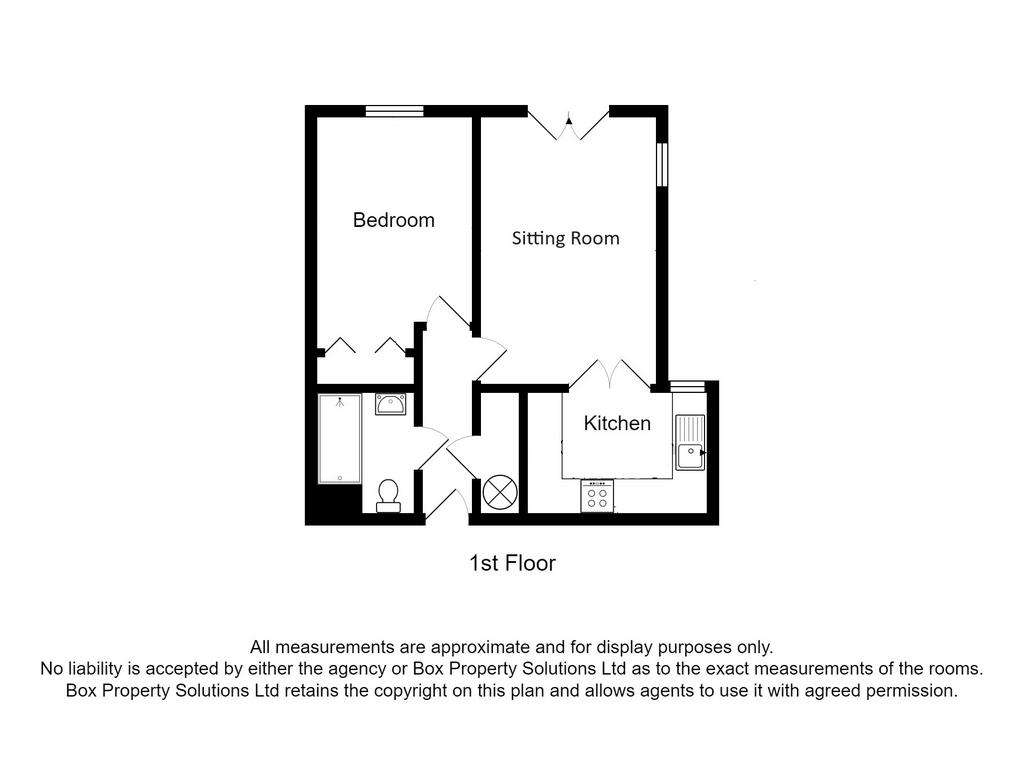 1 bedroom retirement property for sale - floorplan