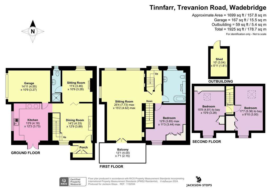 4 bedroom semi-detached house for sale - floorplan