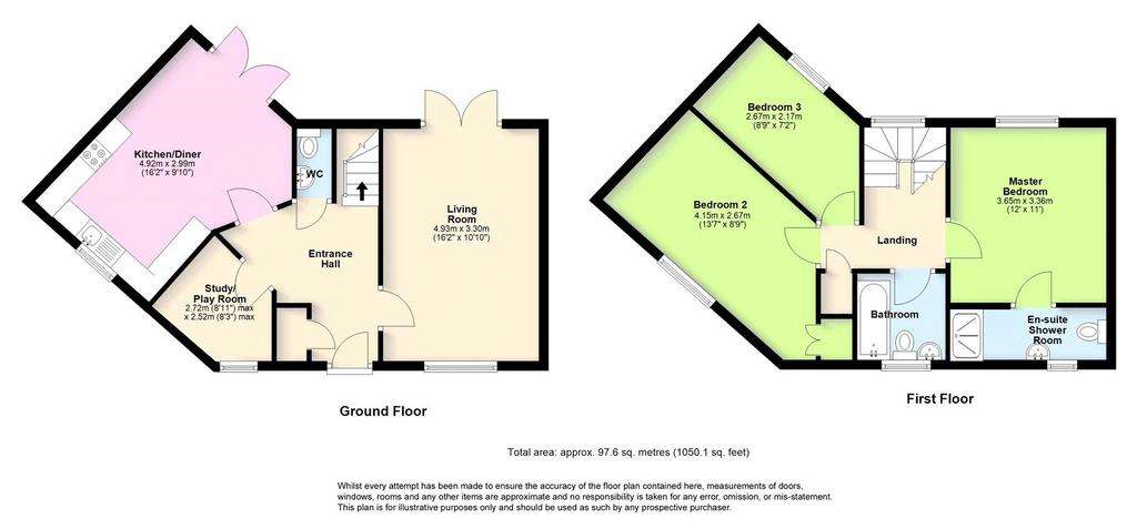 3 bedroom semi-detached house for sale - floorplan