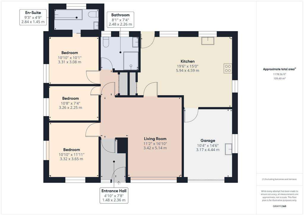 3 bedroom detached bungalow for sale - floorplan