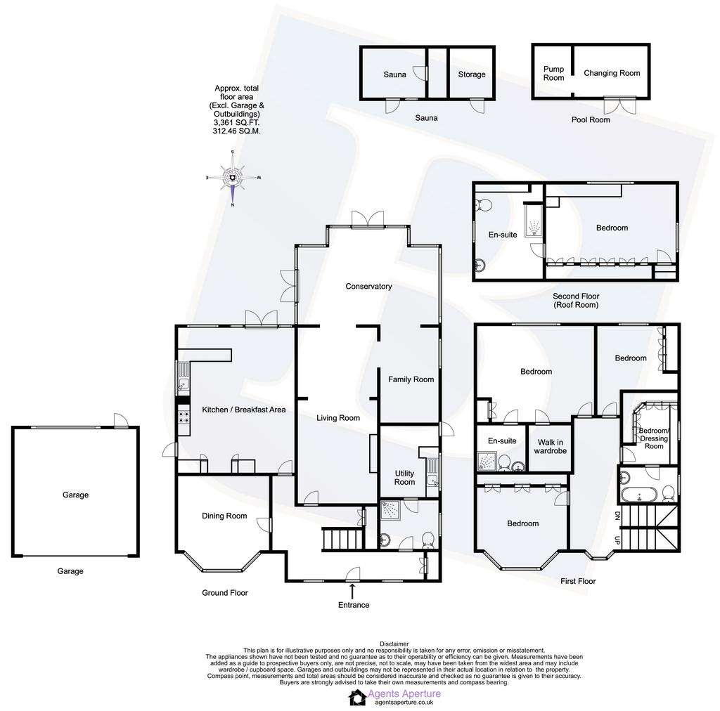 5 bedroom detached house for sale - floorplan