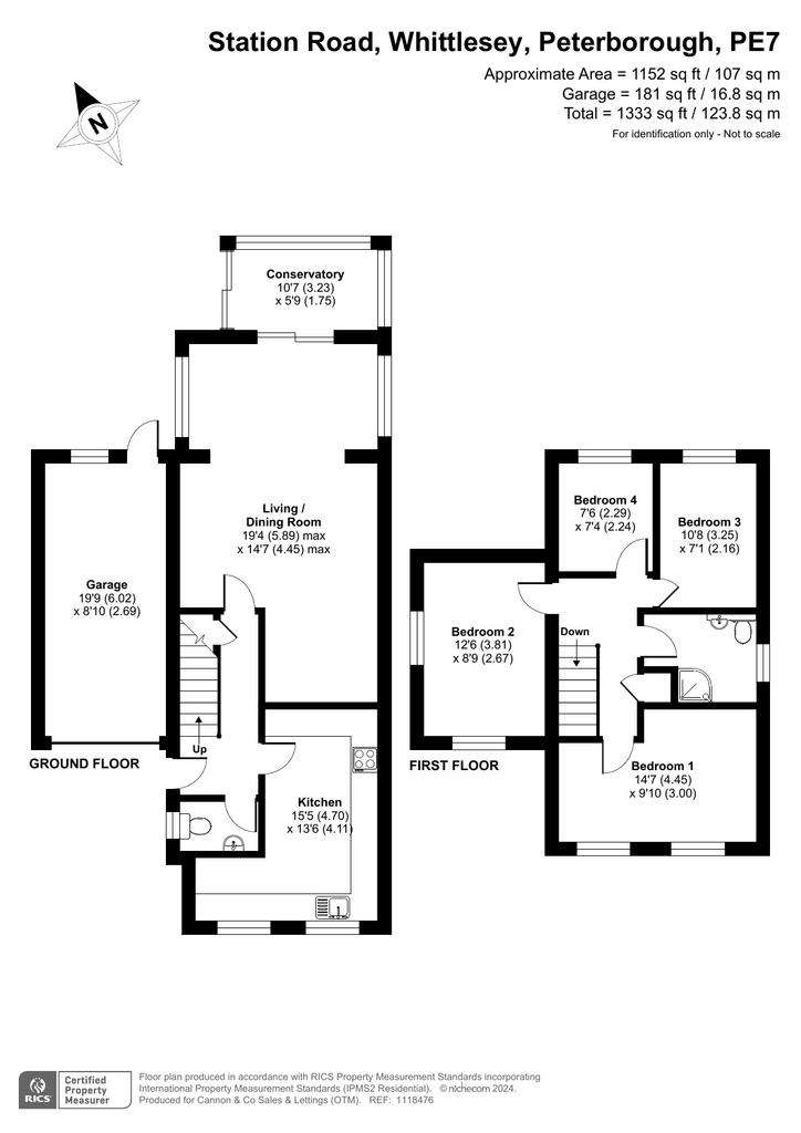 4 bedroom detached house for sale - floorplan