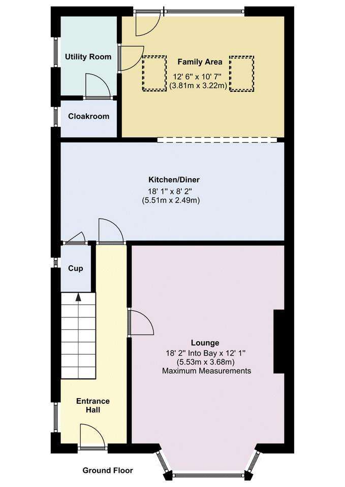 3 bedroom semi-detached house for sale - floorplan