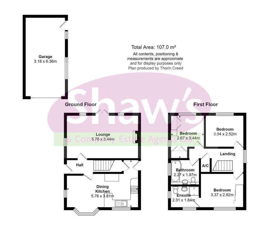 3 bedroom detached house for sale - floorplan