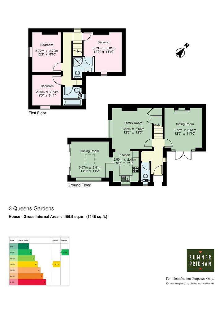 3 bedroom detached house for sale - floorplan