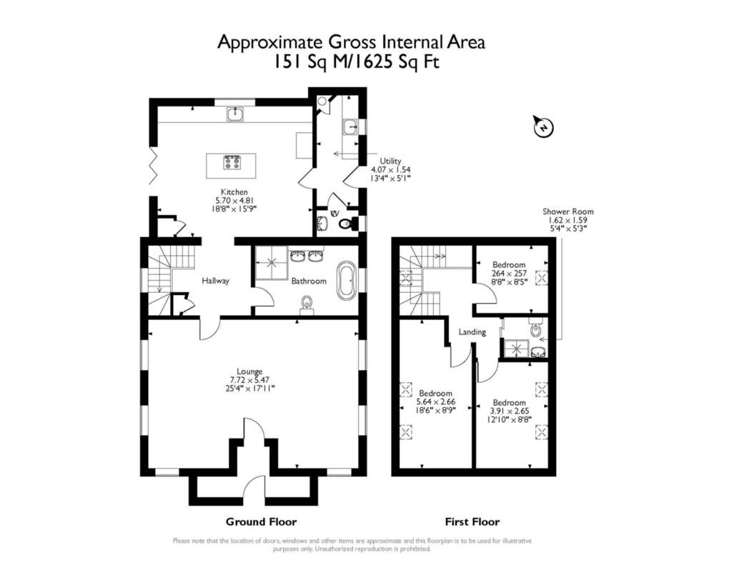 3 bedroom detached house for sale - floorplan