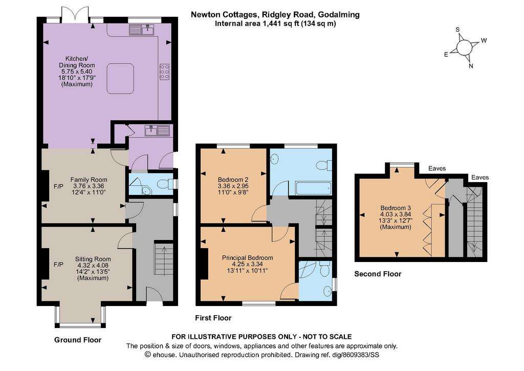 3 bedroom semi-detached house for sale - floorplan