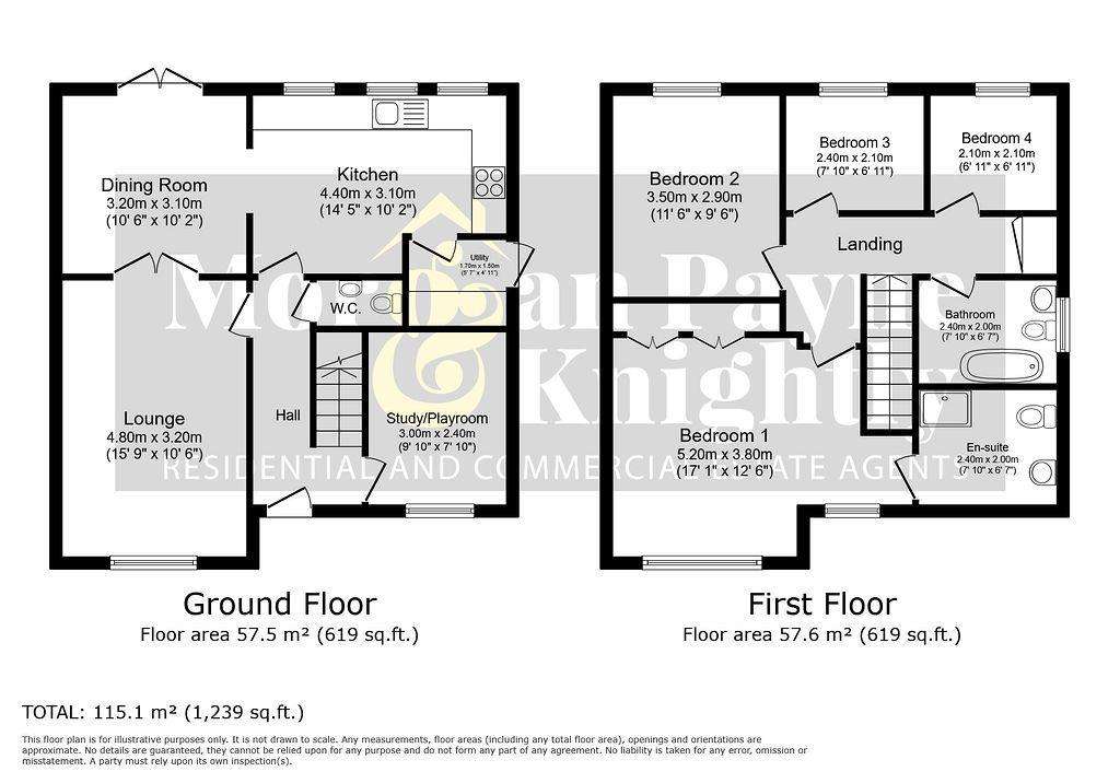 4 bedroom detached house for sale - floorplan