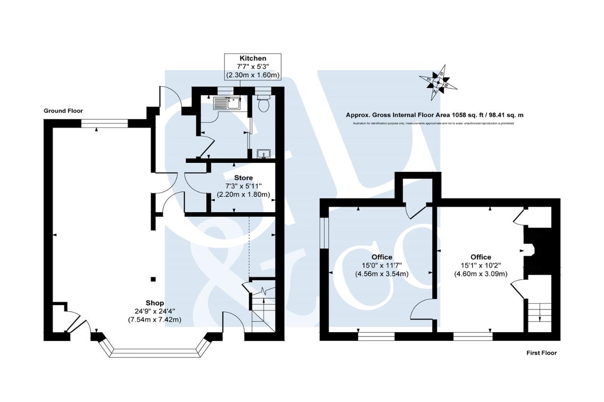 Studio flat for sale - floorplan