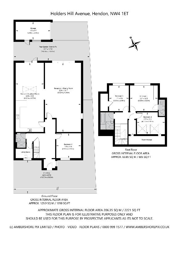 4 bedroom bungalow for sale - floorplan