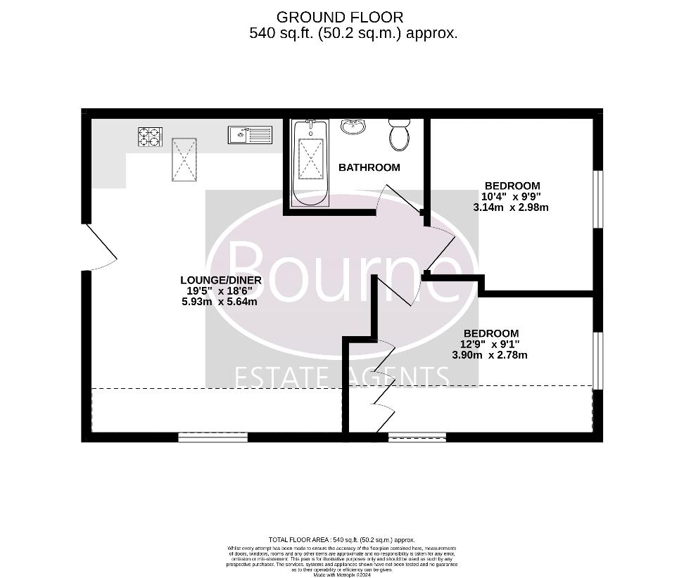 2 bedroom flat for sale - floorplan