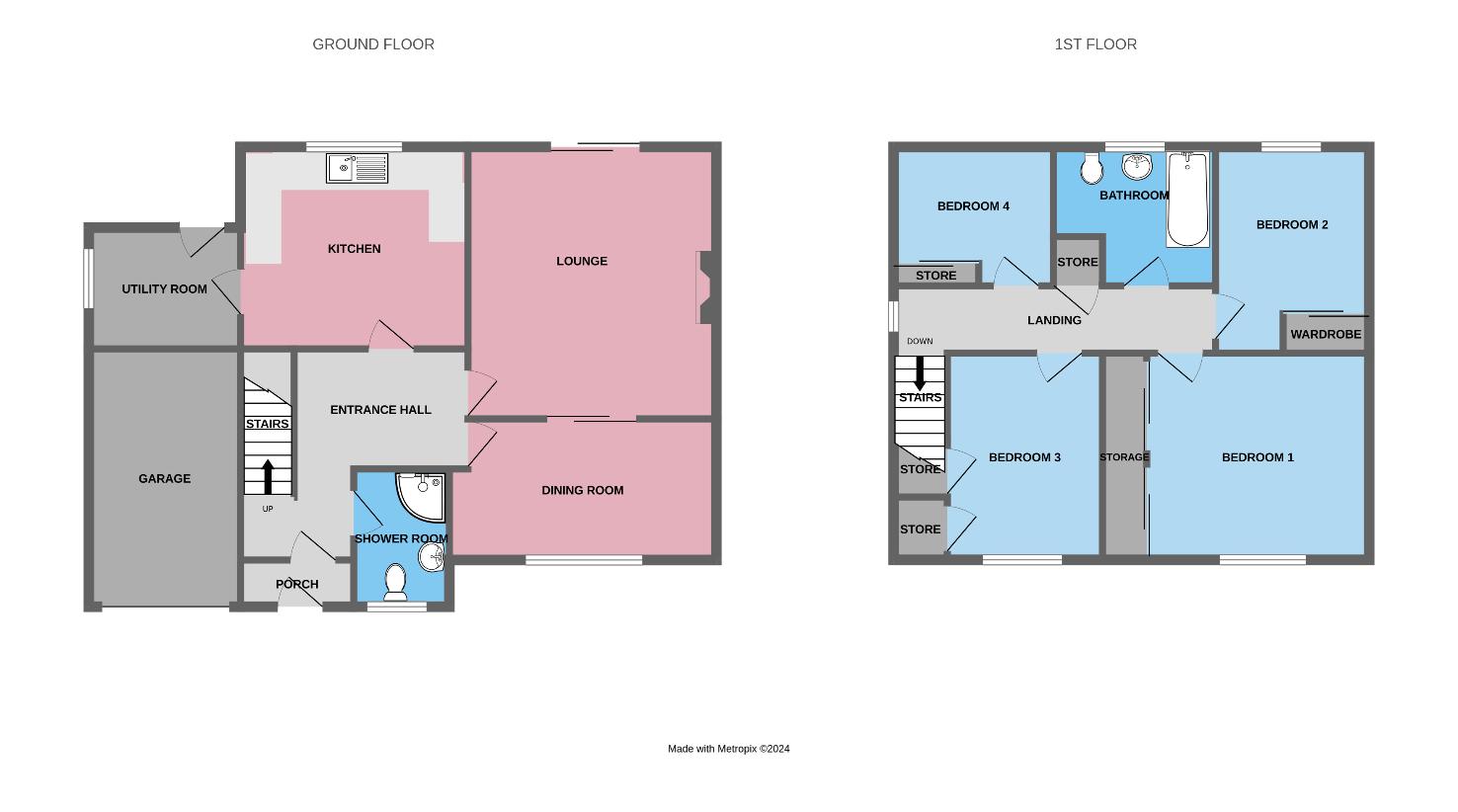 4 bedroom property for sale - floorplan