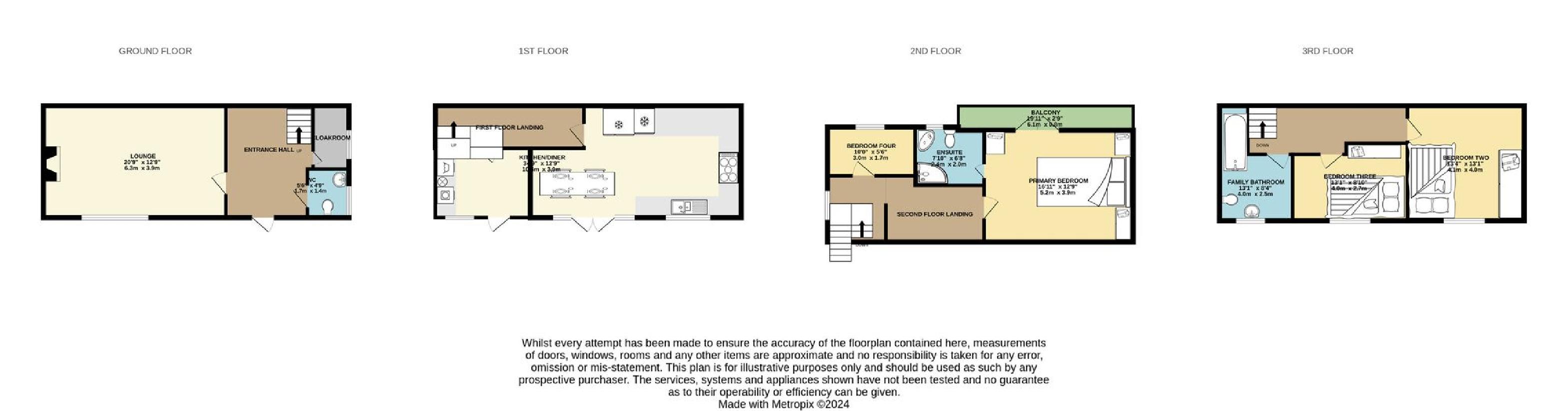 4 bedroom detached house for sale - floorplan