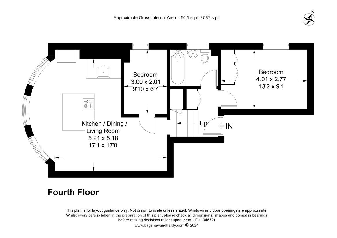 2 bedroom flat for sale - floorplan