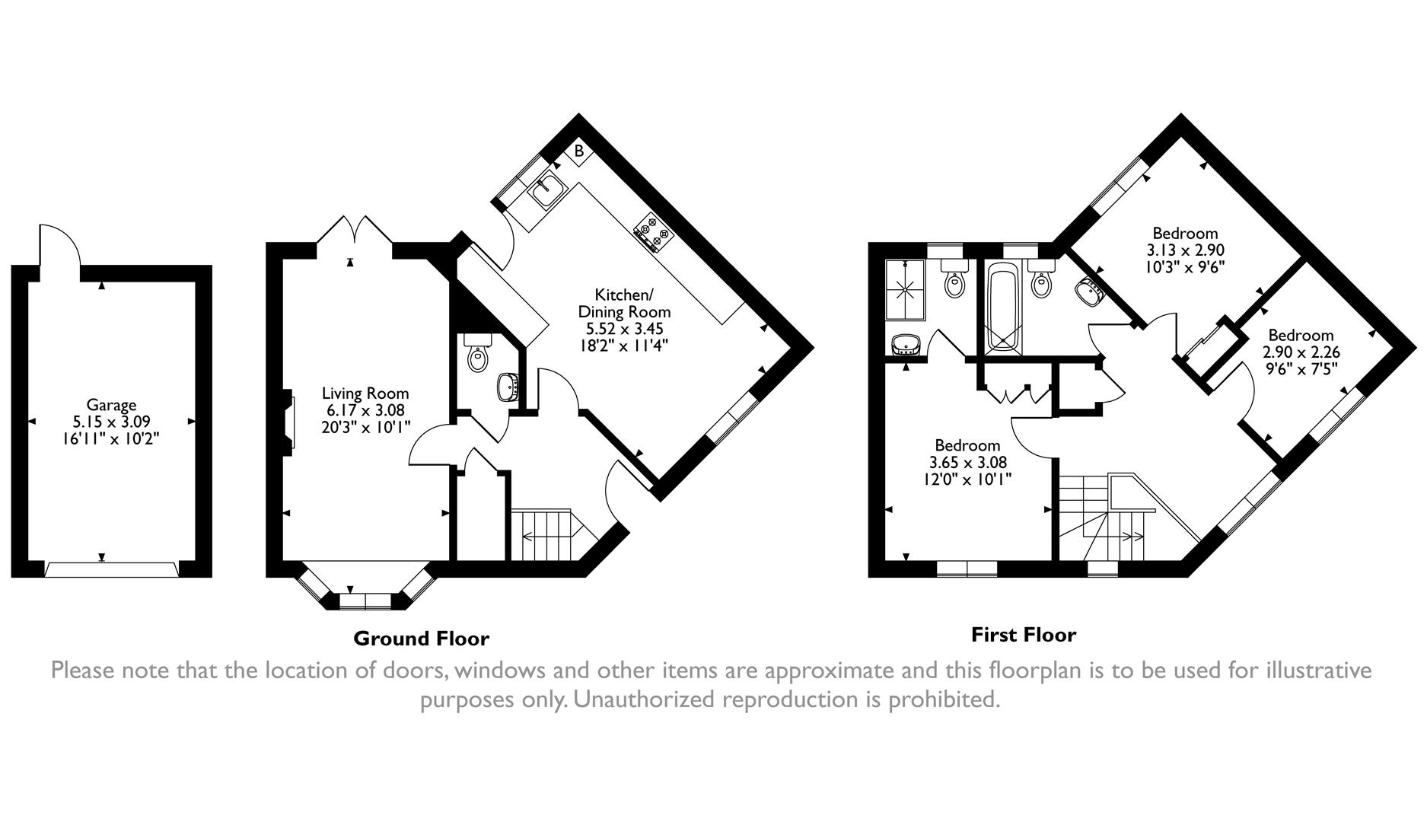 3 bedroom detached house for sale - floorplan