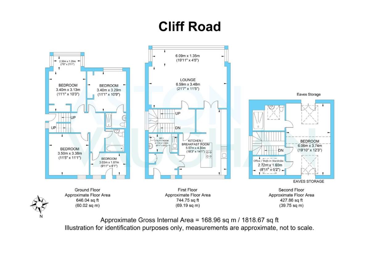 5 bedroom semi-detached house for sale - floorplan