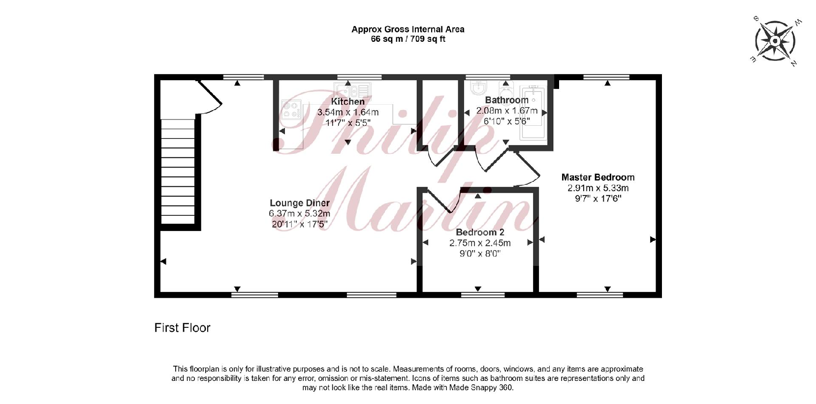 2 bedroom flat for sale - floorplan