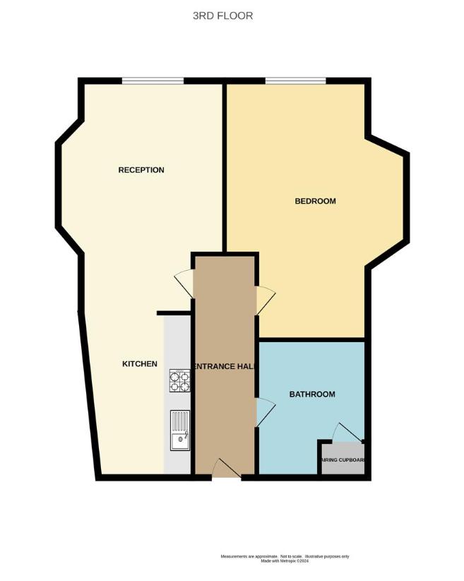 1 bedroom flat for sale - floorplan