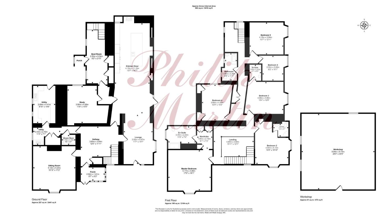 6 bedroom detached house for sale - floorplan