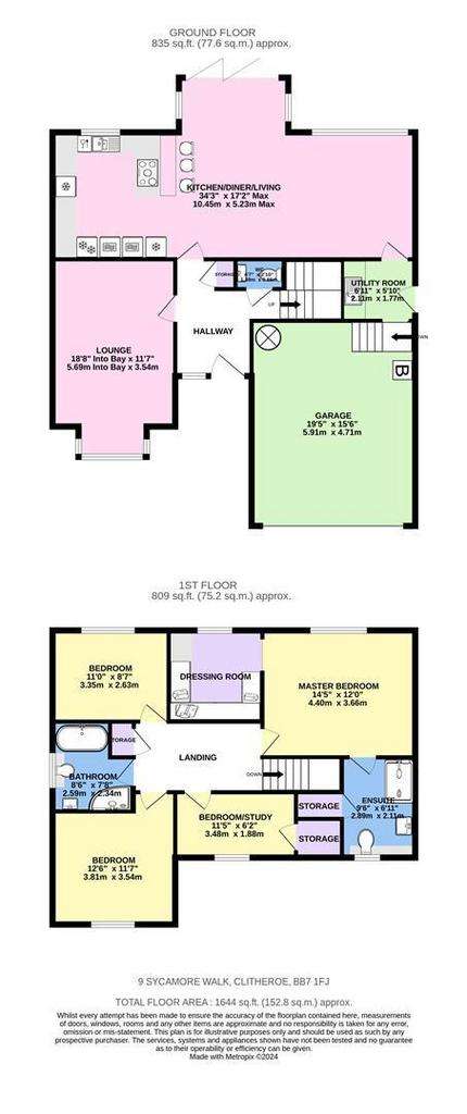 4 bedroom detached house for sale - floorplan