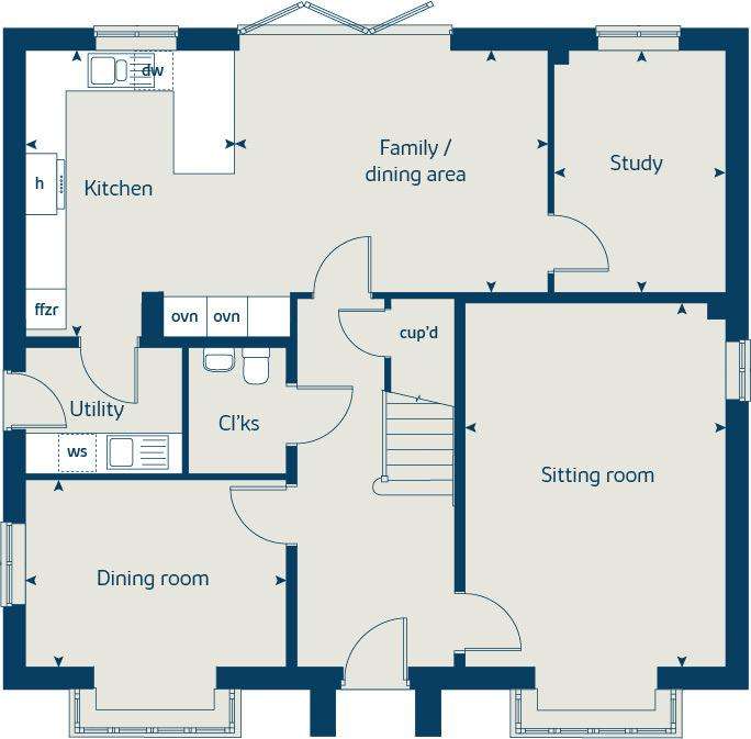 5 bedroom detached house for sale - floorplan