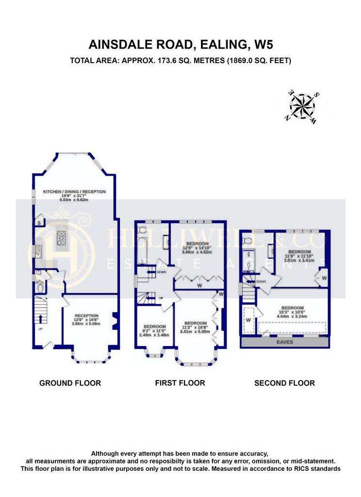 5 bedroom semi-detached house to rent - floorplan