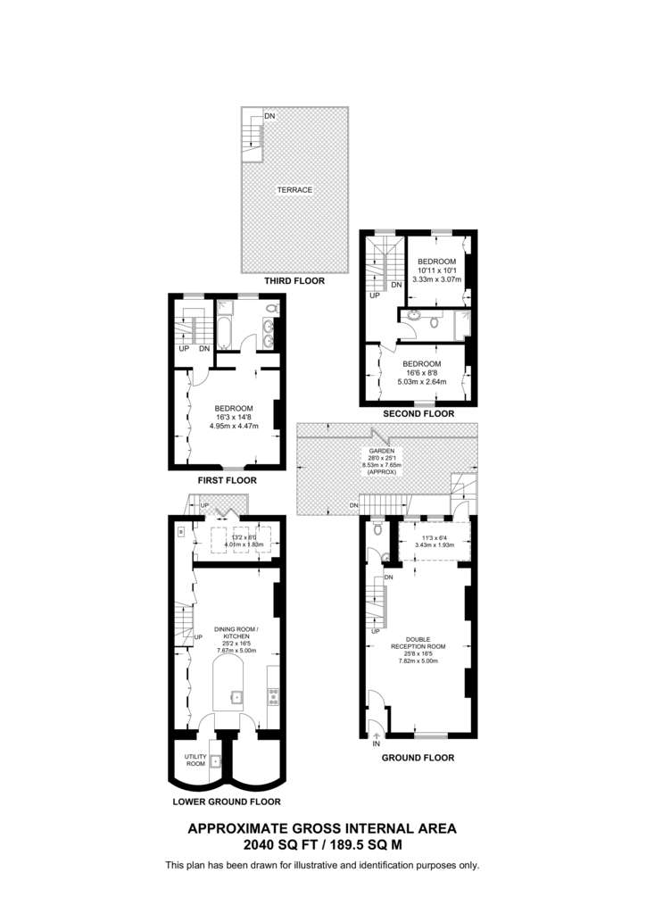 3 bedroom house to rent - floorplan