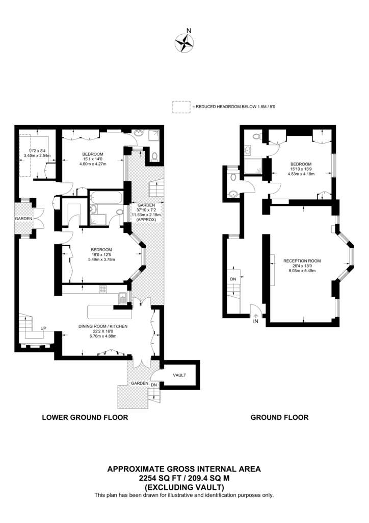 4 bedroom maisonette to rent - floorplan