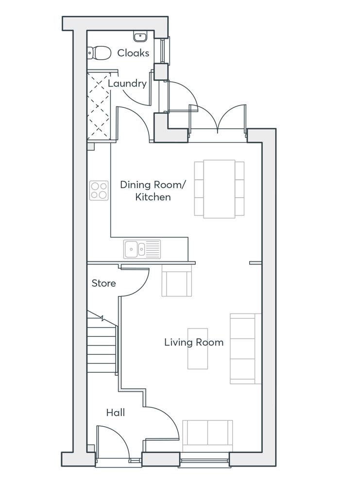 4 bedroom semi-detached house for sale - floorplan