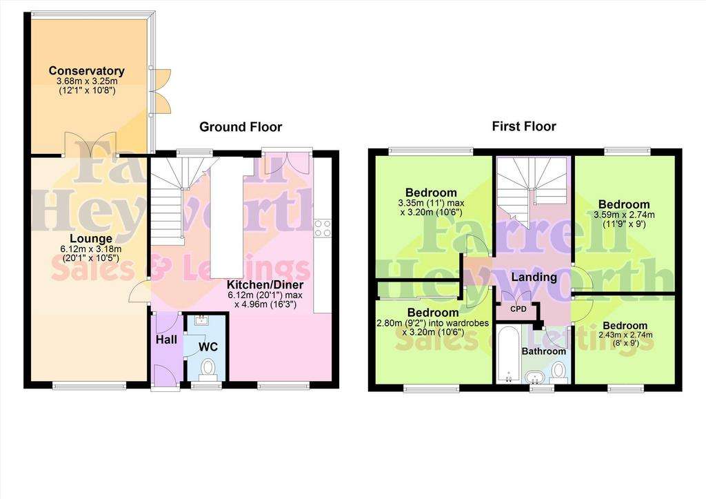 4 bedroom house for sale - floorplan