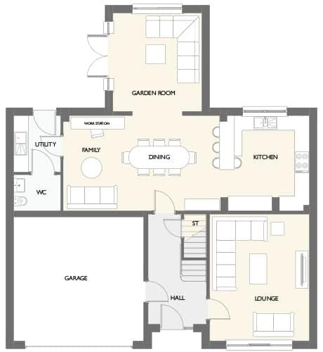 5 bedroom detached house for sale - floorplan