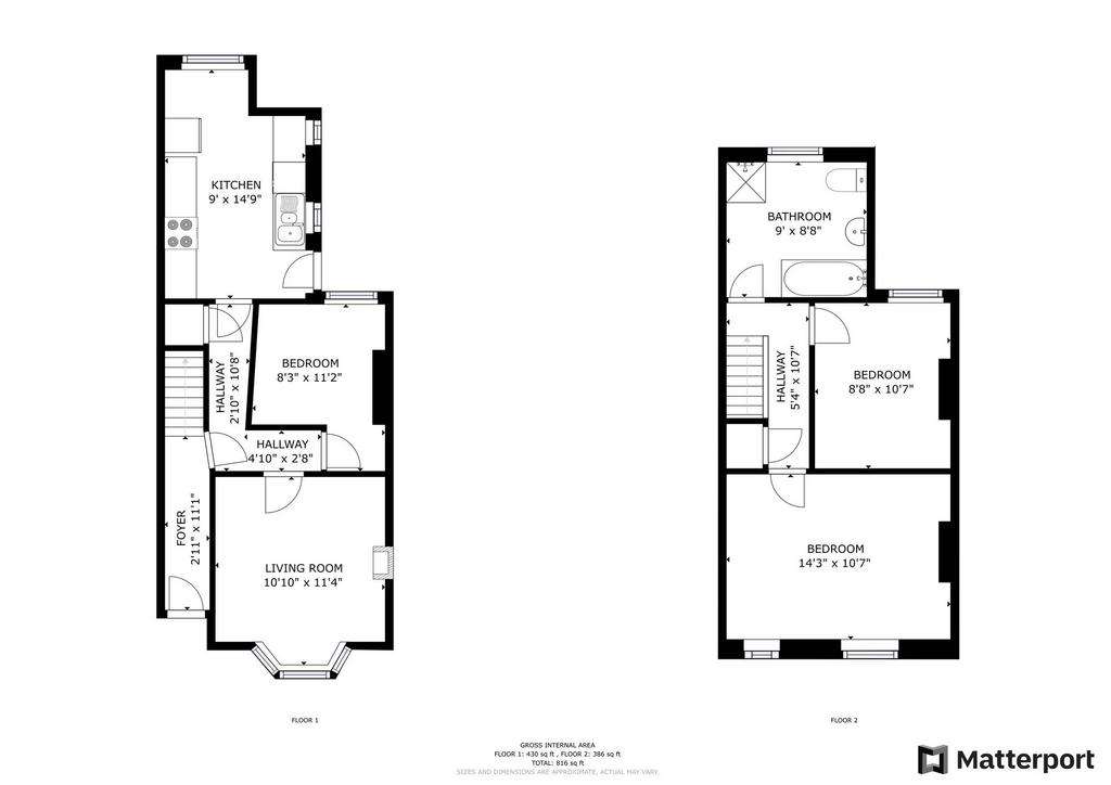 4 bedroom semi-detached house to rent - floorplan