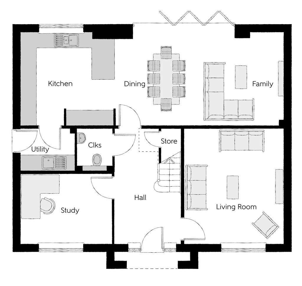 5 bedroom detached house for sale - floorplan