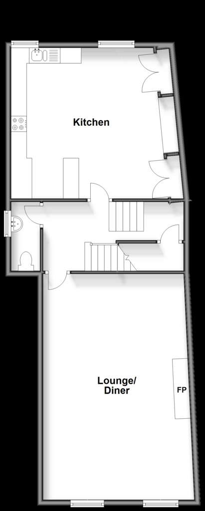 3 bedroom duplex apartment for sale - floorplan