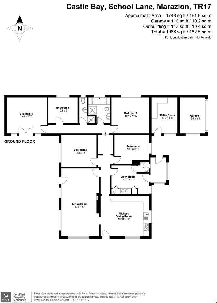 5 bedroom detached bungalow for sale - floorplan