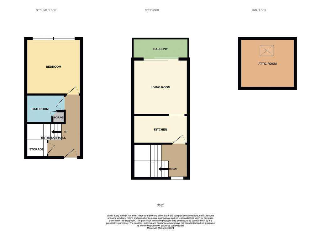 1 bedroom terraced house for sale - floorplan