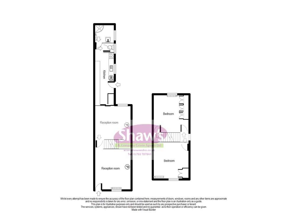 2 bedroom semi-detached house for sale - floorplan